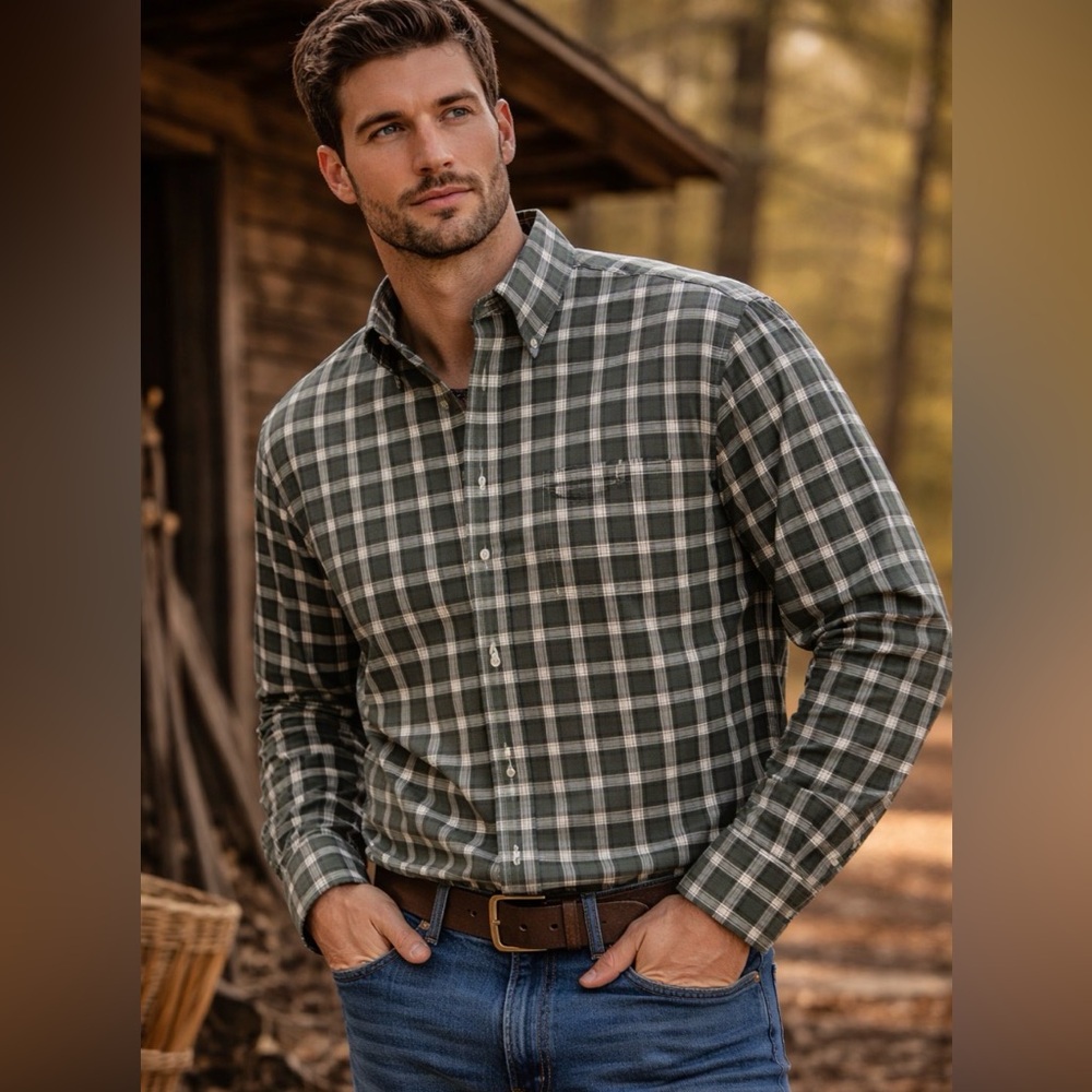 🔥 Orvis Plaid Button Down Shirt – Men’s XL – Outdoor / Fishing / Classic Fit